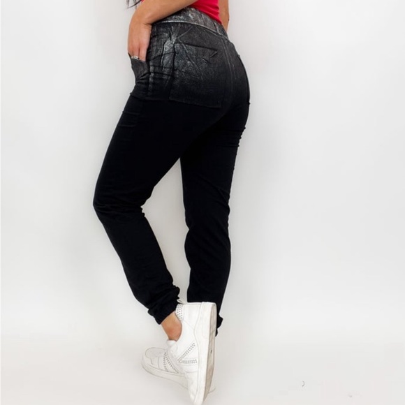 White birch metallic black joggers - Picture 3 of 9